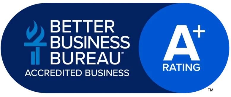 BBB Accredited Business, A+ rating
